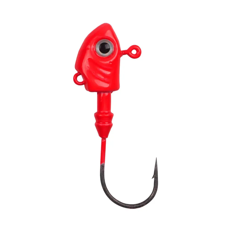 1Pcs Fish Lead soft plastic lure Jig Head 10g 15g 20g 29g 40g Barbed Hook