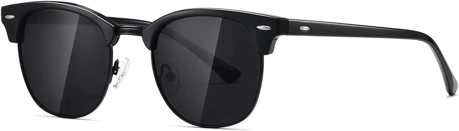 AEVOGUE Polarized Sunglasses For Women And Men Semi Rimless Frame Retro Sun Glasses AE0369