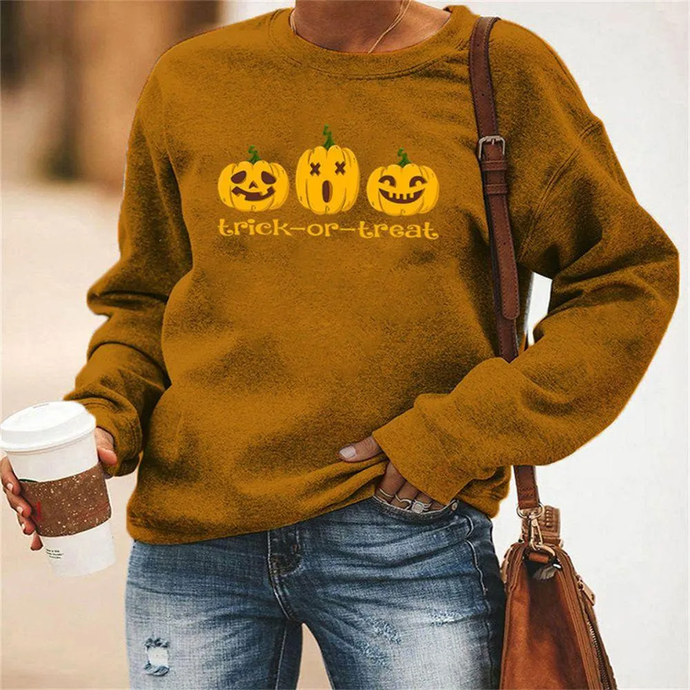 Graphic long Sleeve Shirts Trick Or Treat