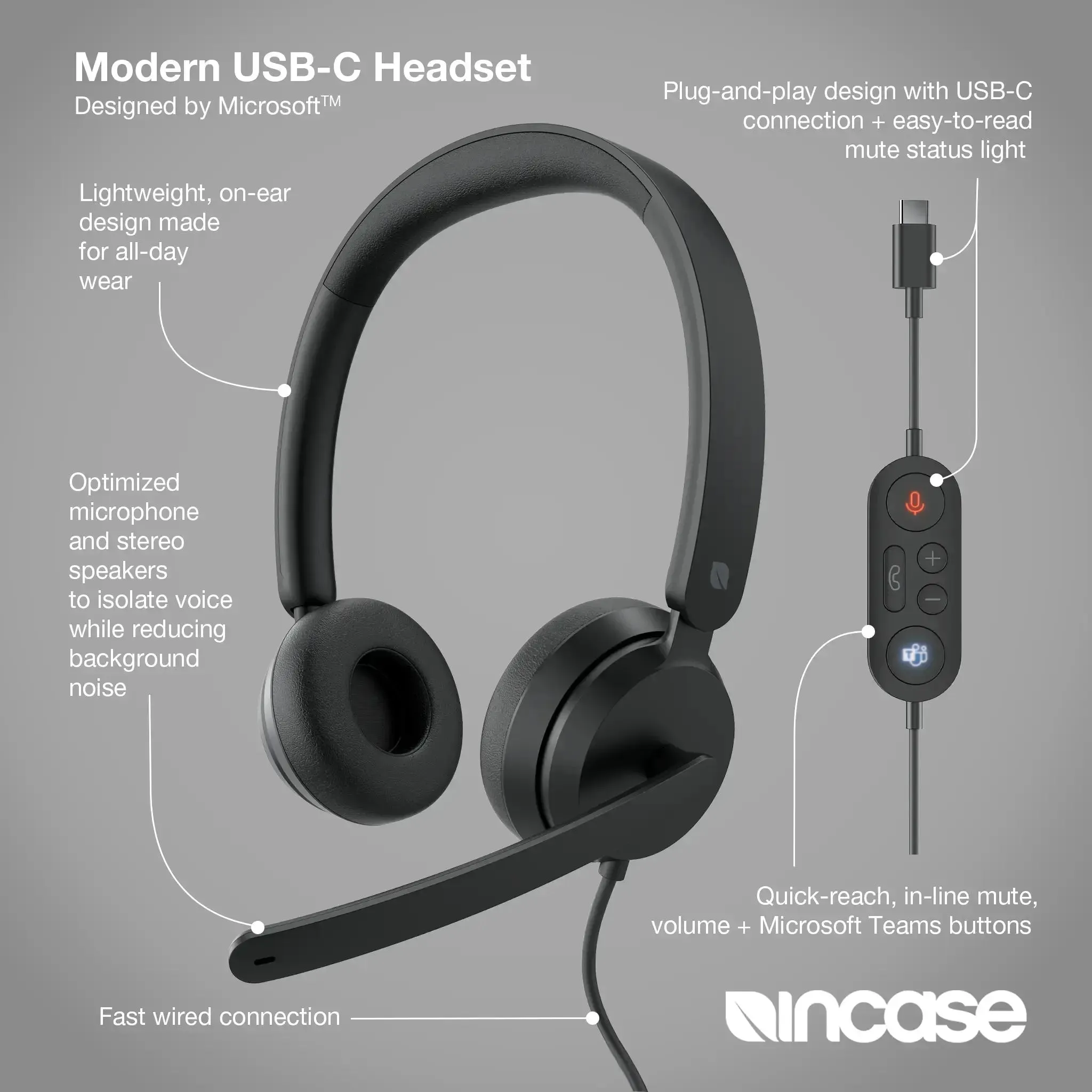 Modern USB-C Headset