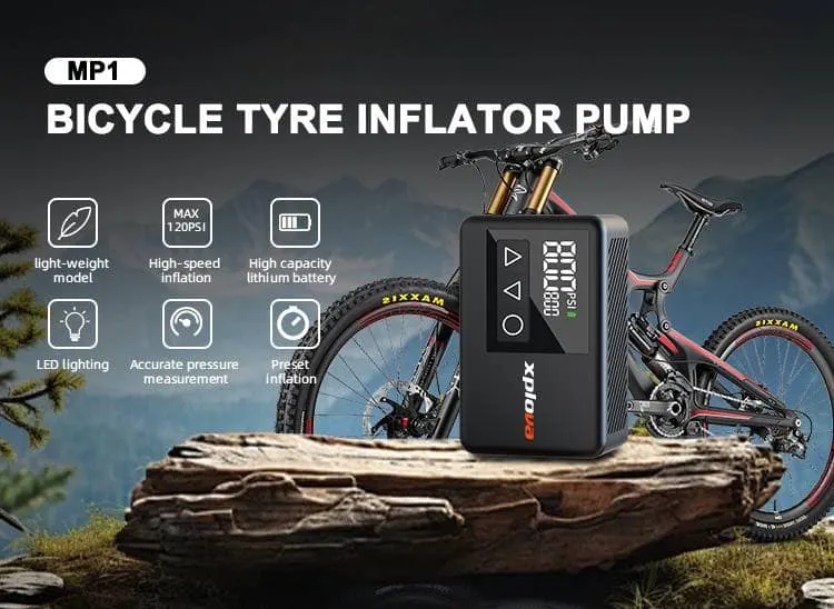 Xplova MP1 rechargeable mini tyre pump / compressor